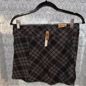 PINK Victoria's Secret Black and Gray Plaid Mini Skirt